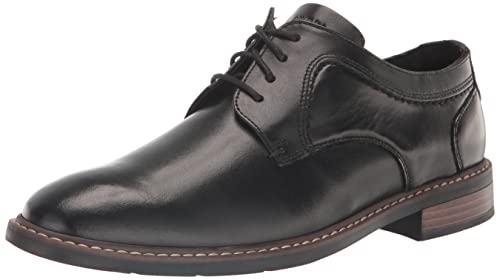 Nunn Bush Men's Hayden Plain Toe Oxford Dress Casual Leather Lace Up Shoes