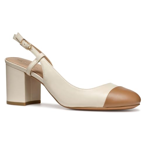 Geox Damen D VIRNILISA 65 A Pump, Papyrus/Beige, 37.5 EU