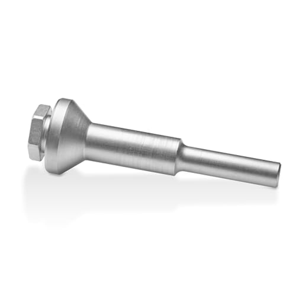 Kutzall Original Contour Wheel, 2" (50.8mm) Dia. X 3⁄8" (9.5mm) Bore, Fine - Wood Carving Die Grinder Accessory for Milwaukee, DeWalt, Bosch. Adapter Included. Abrasive Tungsen Carbide, CW200O230