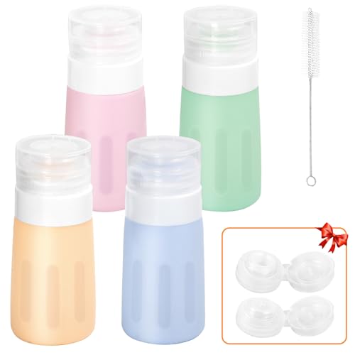 4Pcs Silicone Squeeze Bottles 2 Oz