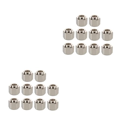 OKUMEYR 24pcs Printer Accessories Stainless Steel Eccentric Column Hexagonal Spacers for Wheel Slab Printing Scenario