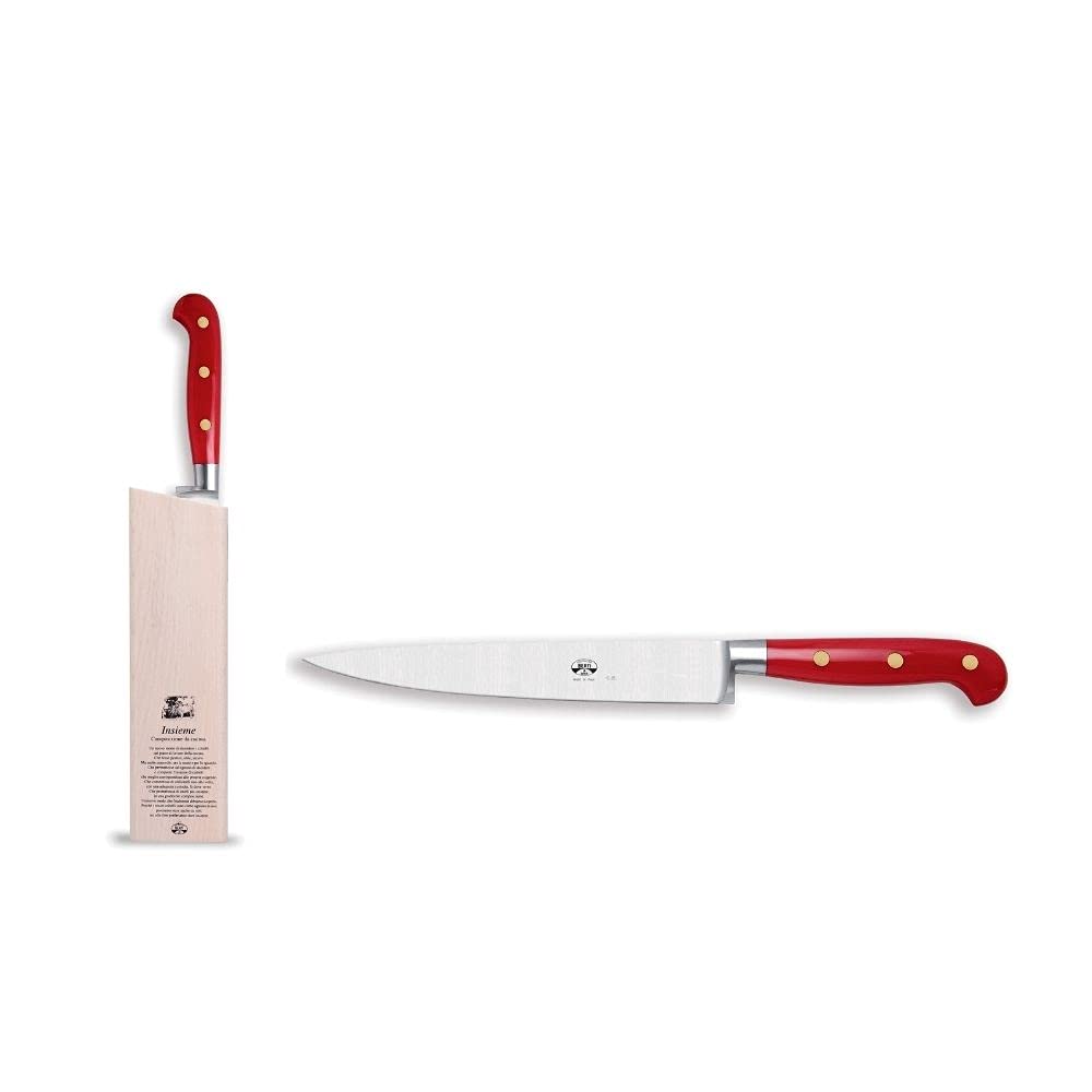 Berti coltelleria - Insieme - Coltello da pesce rosso
