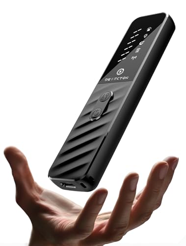 Hidden Camera Detectors, Anti Spy Bug Camera Finder & GPS Tracker Detector, Anti-Theft Alarm, 6-Level Sensitivity, 168H Battery, Privacy Pen Hidden Device Detector for Travel, Hotel, Home, Car, Office