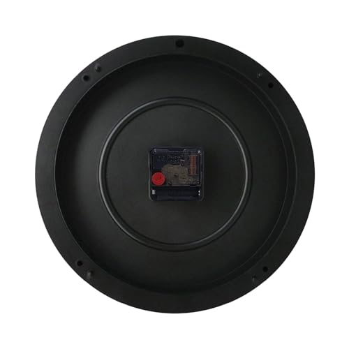 Image of Amazon Brand - Solimo 12-inch Plastic & Glass Analog Wall Clock - Classic Roulette (Silent Movement, Black Frame)
