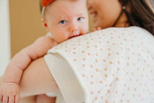 Image of Copper Pearl Premium Baby Burp Cloths - 3-Pack Large Cotton Burp Cloths, Extra Soft Spit Up Rags with 3 Absorbent Layers, Perfect for Baby Boy and Baby Girl Gifts