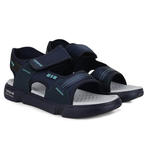 Campus Men's 3K-SD-057B Navy/BLK/T.BLU Outdoor Sandals - 10UK/India 1 Pair