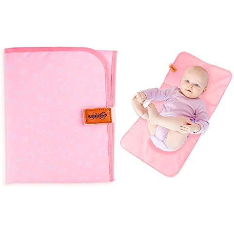 Cambiador bebe portatil Bebesar® Estrellas Rosa Cover