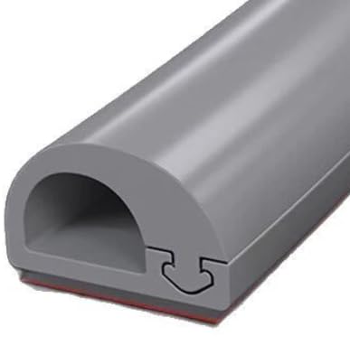 5m Silicone Cable Trunking, 27 x 11mm Half Round Flexible Cable Trunking Self Adhesive, Side Opening Wire Hider, Grey Wire Covers for Cables, Suitable for Ceiling, Wall and Floor