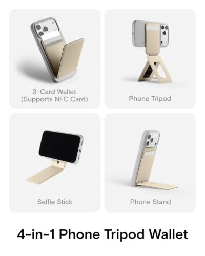 Image of MOFT Snap Phone Tripod Wallet AERA, NFC-Supported Card Holder, iPhone Stand