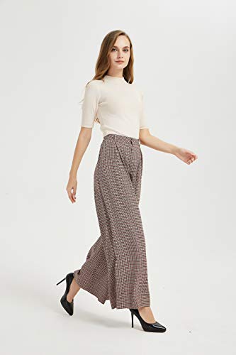 Tronjori Women High Waist Casual Wide Leg Long Palazzo Pants Trousers Regular Size
