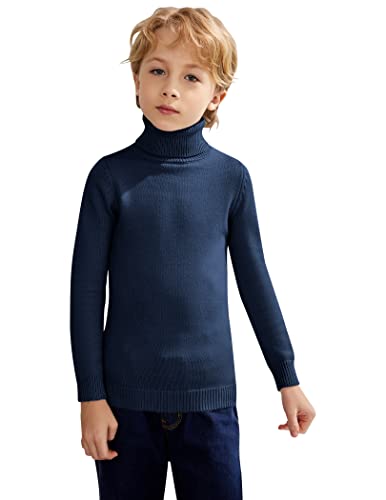 Boyoo Boy's Turtleneck Jersey Knitted Sweater Pullover Tops For Kids 4-13 Years #TOP2