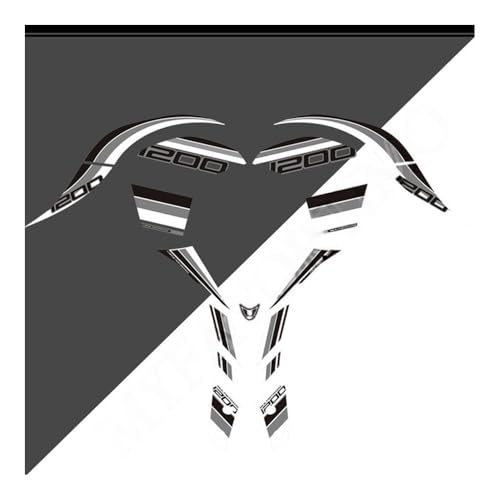 Sticker réservoir moto Ducati 1200 S kit autocollants essence et huile