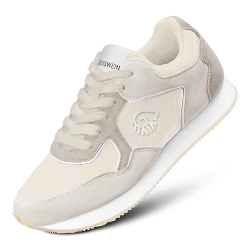 Giesswein Retro Runner Women Damen Sneaker aus Merinowolle Atmungsaktiv & Waschbar Freizeitschuh im Retro-Design