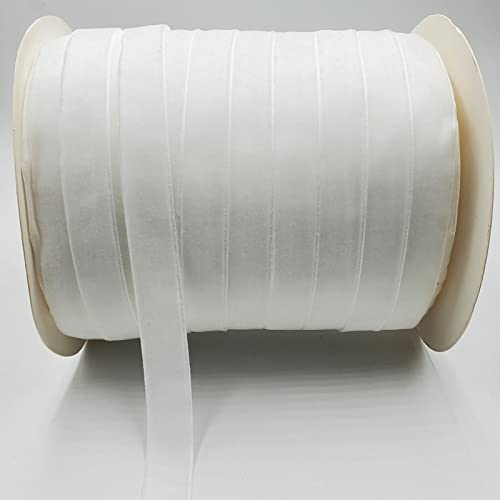 Image of 10 Yards Velvet Ribbon Spool (White, 5 /8 inch)