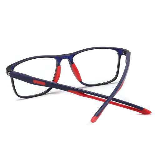 Image of FEISEDY Blue Light Glasses for Women Men TR90 Sports Ultra-Light Glasses Anti Glare UV Protection B0109