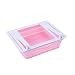 Boîte de rangement pliable pour tiroir de réfrigérateur - Économie d'espace - Couleur bonbon - Rose - Taille unique