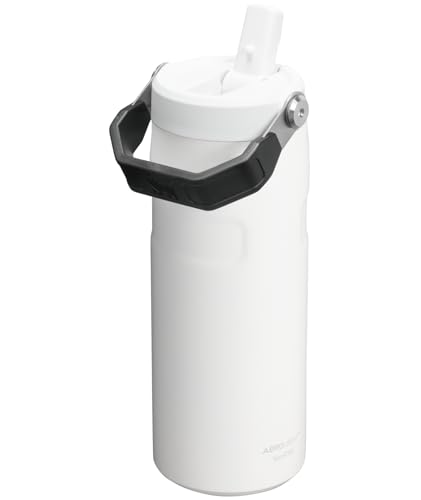 Image of Stanley IceFlow Flip Straw 2.0 Water Bottle 16 OZ | Built-In Straw with Larger Opening | Lightweight & Leak-Resistant | Insulated Stainless Steel | BPA-Free | Chalk