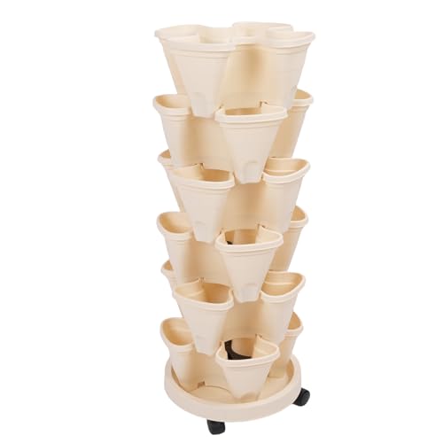 Jardinière verticale en plastique HEEPDD à 4 couches pour balcon - 6