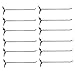 12 Pcs 10' Chrome Slatwall Hook Hooks Retail Display Wire Metal Hanger