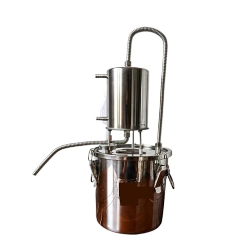 HIJYMNZPQ Elaboración De Vino Acero Inoxidable For El Hogar, Máquina For Hacer Al Vapor, Tostador Agua Destilada, For Whisky Brandy ElaboracióN De Cerveza AutéNtica(20L)