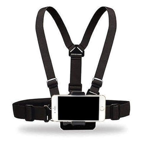 Supkeyer Cellphone Selfie Chest Mount Chest Harness Strap with Cell Phone Clip for iPhone 16 15 14 13 12 11 Pro Max Samsung Galaxy Note LG Sony Cover