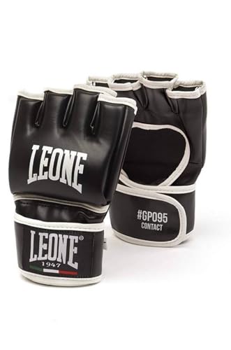 LEONE 1947, Contacto Guantes De Mma, Unisex Adulto, Negro, M, GP095