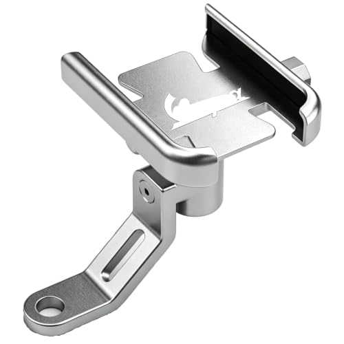 Image of for Vespa LX LXV Sprint GTS GTV 50 150 250 300 300ie Accessories Motorcycle Handlebar Mobile Phone Holder GPS Stand Bracket,Mirror Holder Silver