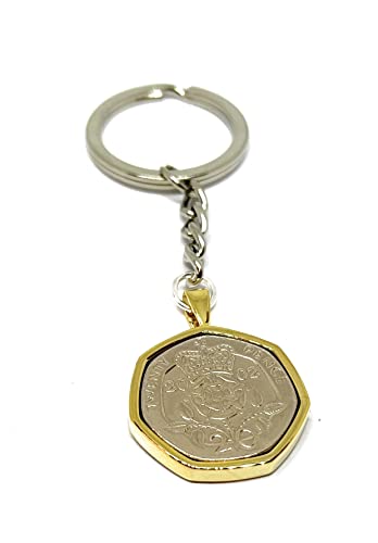 Porte-clés premium 2002 original gld taille m plaqué or anniversaire