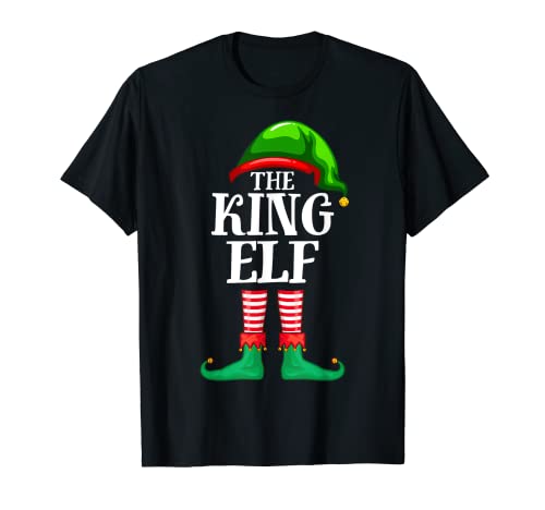 Pijama de fiesta de Navidad con grupo familiar King Elf Camiseta
