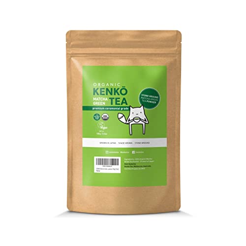 Kenko Matcha Green Tea Powder [Usda Organic] Ceremonial Grade, Authentic, First Harvest, Quality Japanese Matcha For Better Health & Energy. 50 Servings In A 100G [3.5Oz] Bag #TOP19