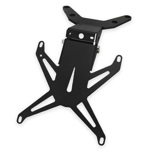 Support relocalisation plaque d'immatriculation réglable pour Tmax 560 noir mat - 2