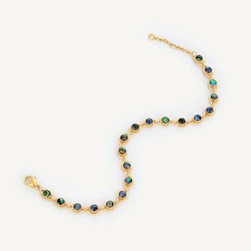 Image of MEVECCO Bracelet for Women 14K Gold Plated Dainty Chain Simple Jewelry Cute Handmade Minimalist for Her