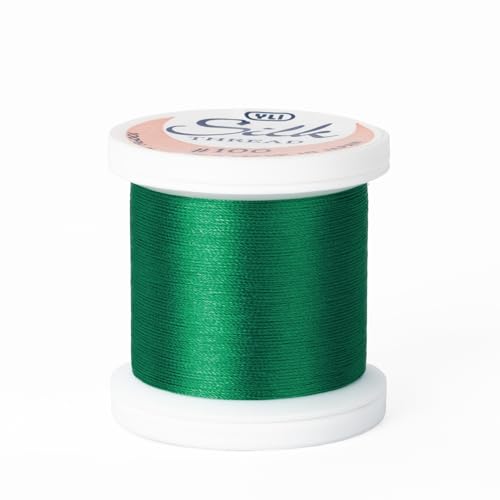 Hilo de Seda Japonés YLI Threads 100 wt Verde Brillante miniatura 1