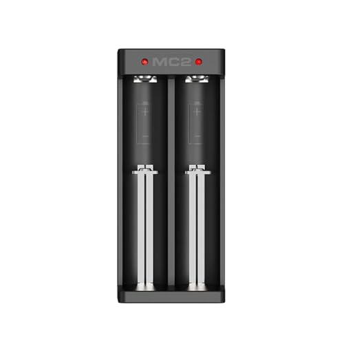 Xtar Li-Ionen-Akku-Ladegerät, prozessorgesteuert, USB-C-Netzteil, MC2