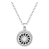 New 2026 21 Style Aroma Diffuser Necklace Stainless Steel Neck Pendant PeRIFume Essential OriI Aromatherapy Lockets Jewelry Fashion Accessories Creative Gift