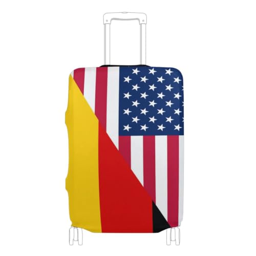 Housse de valise élastique drapeau USA Allemagne taille M 22-24 pouces