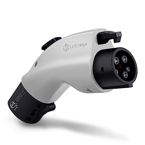 Lectron [Only For J1772 Evs Tesla To J1772 Charging Adapter, Max 48 Amp & 250V - Compatible With Tesla High Powered Connectors, Destination Chargers, And Mobile Connectors (White) #TOP25