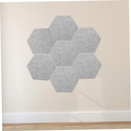 12 piezas de paneles acústicos para aislamiento de sonido, tablero de insonorización para reducción de ruido en paredes, color gris plateado moderno miniatura 6