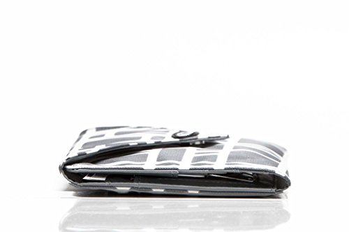 Big Skinny Women's Leather Slimvelope Tri-Fold Checkbook Slim Wallet, Holds Up To 40 Cards, Lightweight,Slim, Graphite Cobble #TOP7