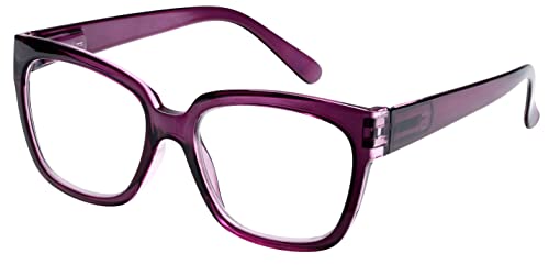 Remaldi Women's Bampton Reading Glasses, Berry, 1.25