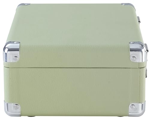 Image of Crosley CR3505A-MT Cruiser Retro Portable CD Player with Stereo Bluetooth Speakers and FM Radio, Mint