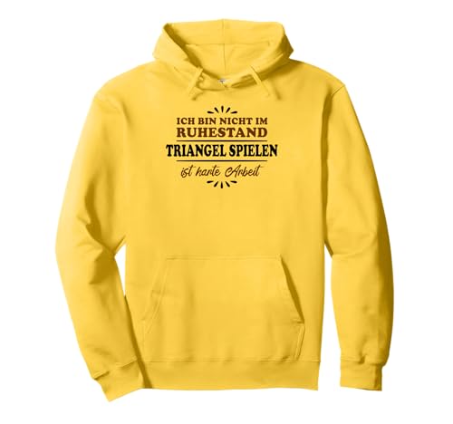 Ruhestand Rentner Pensioner Triangel-Spieler Pullover Hoodie