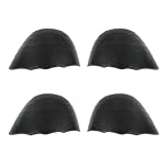 4-Pack Shoe Filler Inserts for Loose Shoes,Insoles to Make Shoes Smaller, Toe Cushion Shoe Size Reducers for Women & Men, Fits High Heels & Flats (Black, Round)