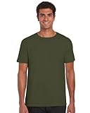 gildan heavy cotton t-shirt uk  Gildan Softstyle TM Adult Ringspun T-Shirt Militär Grün XL XL,Militär Grün