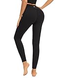 UUE High Waist Sporthose, Stretch yogahose Damen, Sportkleidung Frauen reitleggings, Yoga Hosen Damen Schwarze
