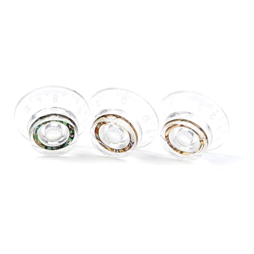 HOLIDYOYO 3個エレキギター用ノブ ギターパーツ 交換用 コントノブ プラスチック製 簡単取り付け
