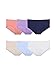 Produktbild Fruit of the Loom Damen Underwear Breathable Panties (Regular & Plus Hipsterhöschen, Micro Mesh-6 Pack-Plus Size Hipster, 36