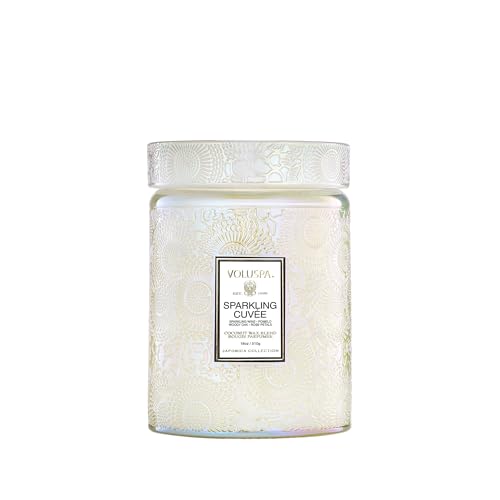 Image of Voluspa Sparkling Cuvee Large Scented Candle Jar, 18 Oz, 100 Hr Burn