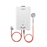 CAMPLUX BW422 16 Liter Gasdurchlauferhitzer, Tankless Gasdusche im Freien, Propangas (37mbar) / Butangas (28-30mbar), für Campingdusche/Wohnmobilausflug/Waschpferd*