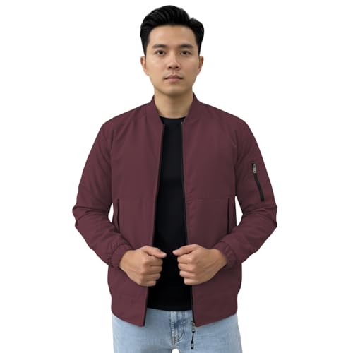 Image of NINQ Winter Jacket - Windproof Poca Cloth with Fur, Zipped mandarin Collar, 2 Front Pockets & Side Arm Pocket, Casual & Sportswear jackets for men
